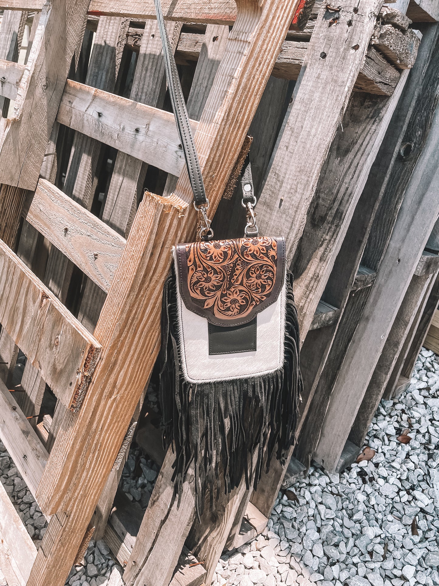 Ranch Cowhide Leather Crossbody