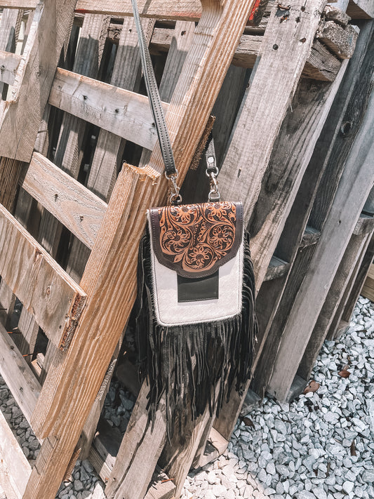 Ranch Cowhide Leather Crossbody