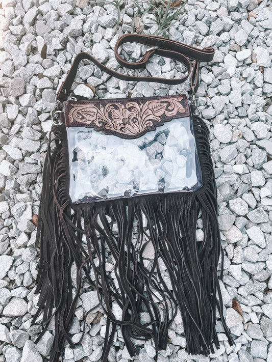 Magnolia Leather Stadium Crossbody Bag