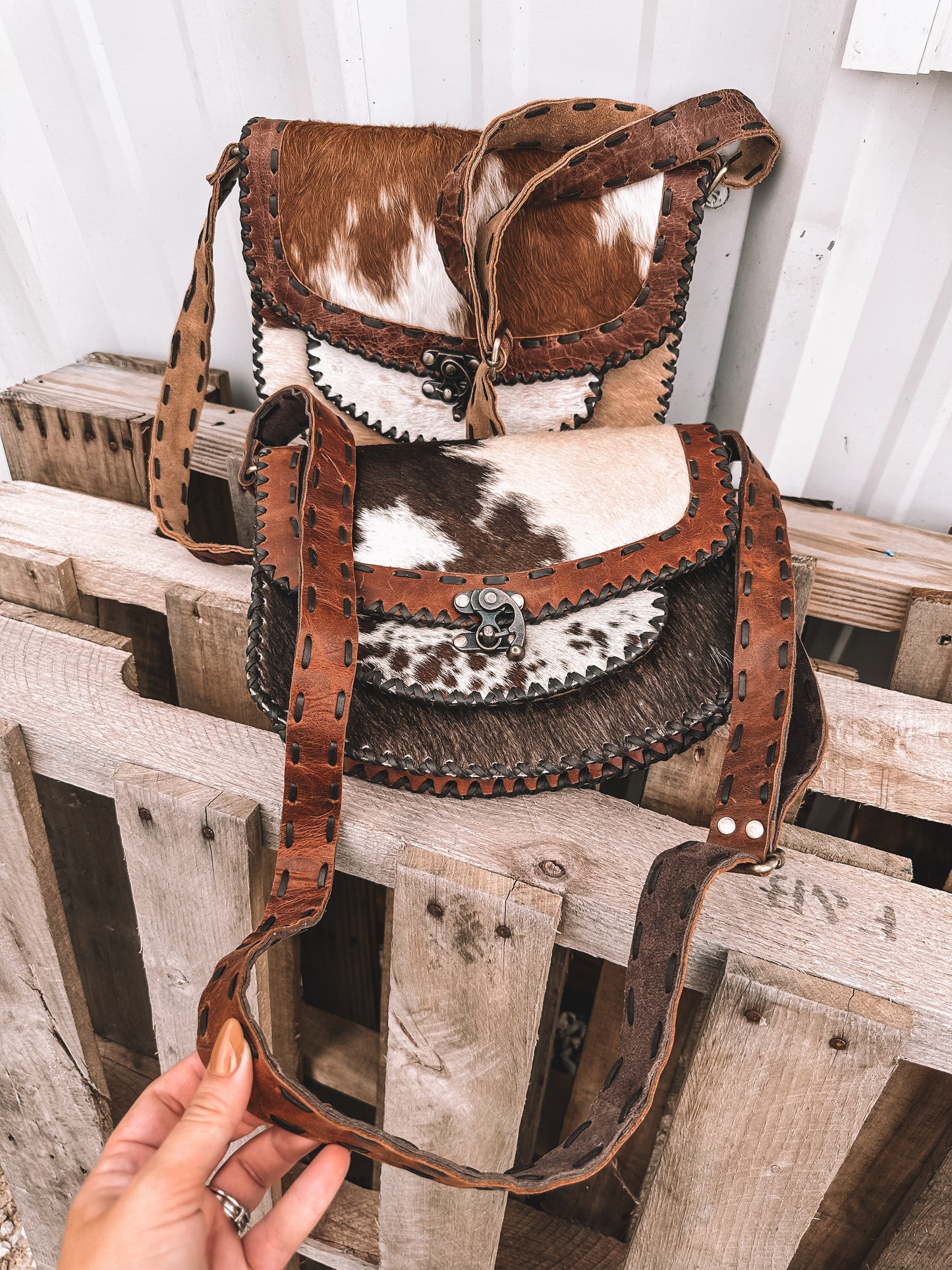 Ginny Cowhide Crossbody *defective