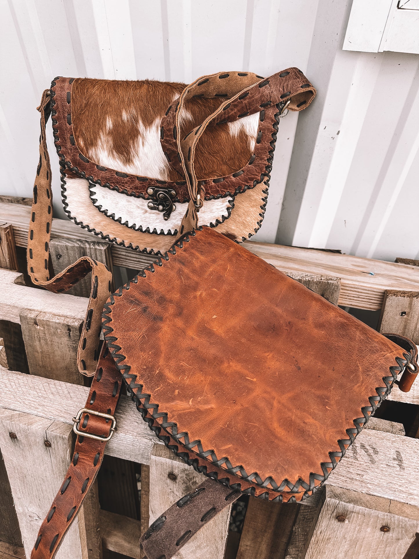 Ginny Cowhide Crossbody *defective