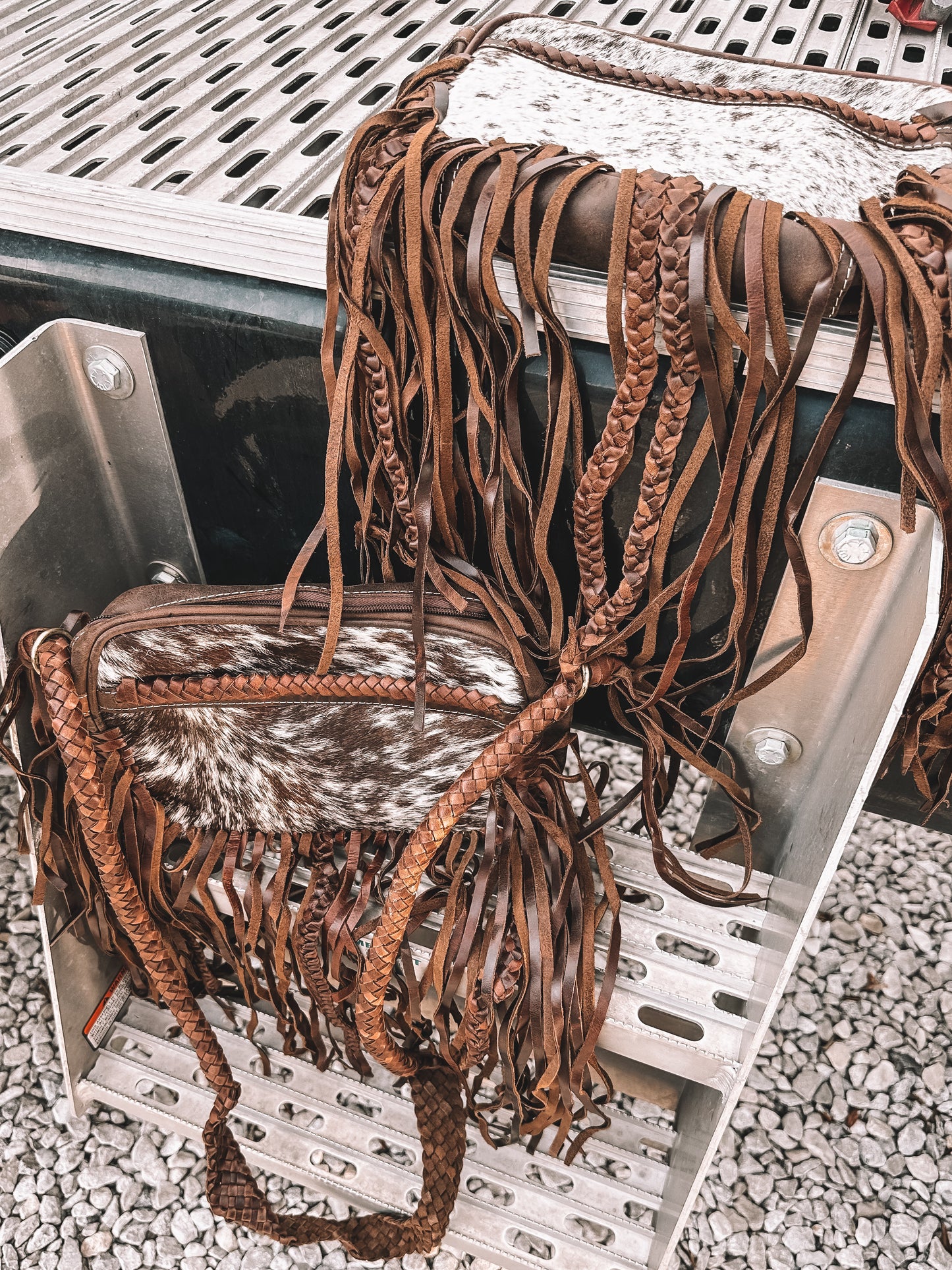 Braxton Fringe Cowhide Crossbody