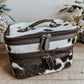 Cowhide Makeup Bag