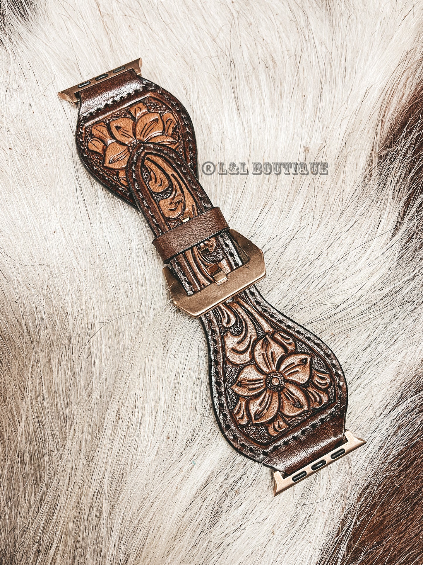 Shades of Brown Sunflower Flare Watch Band