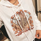 Retro Cactus Cropped Hoodie
