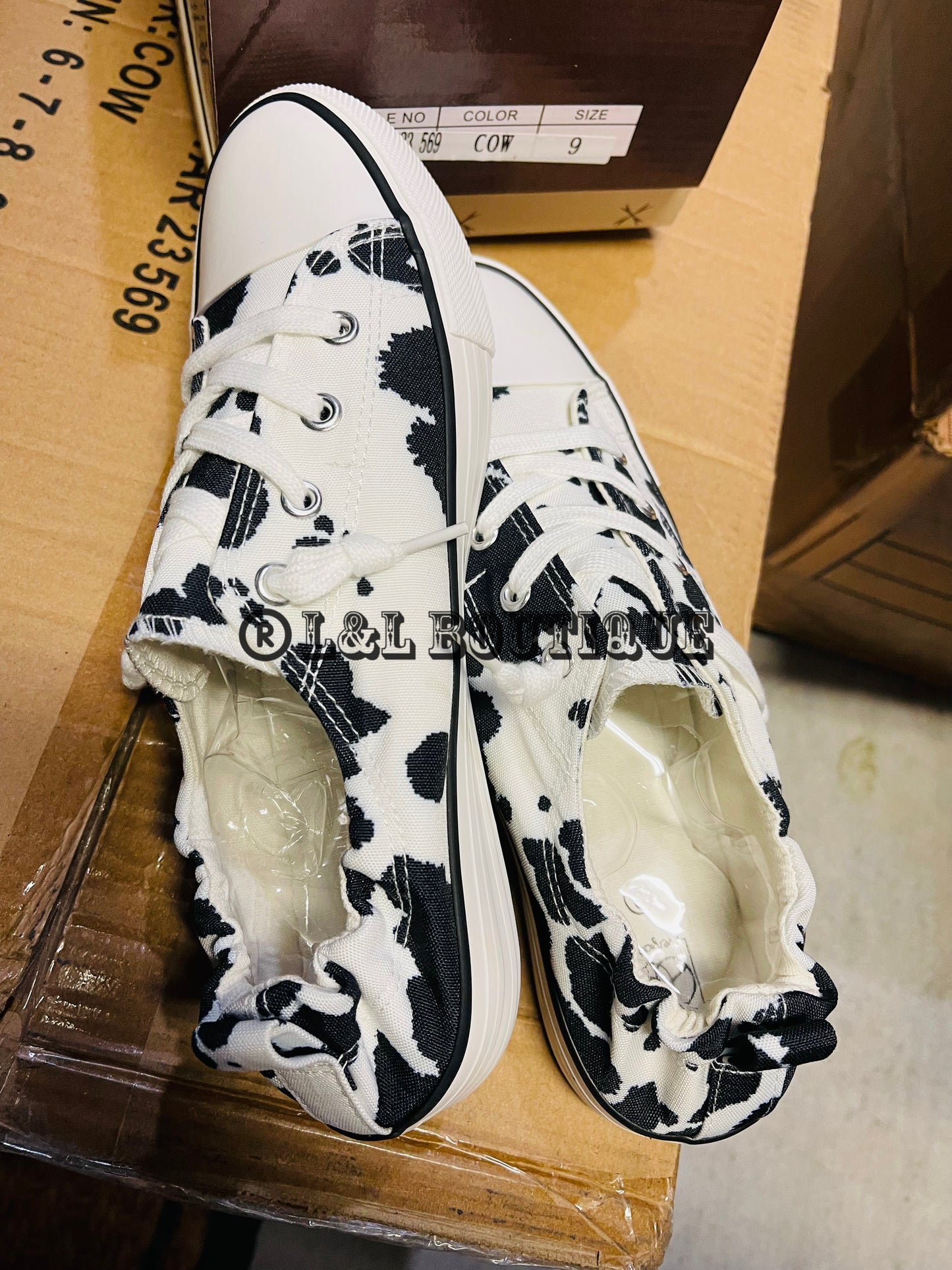 Cow Print Low Tops