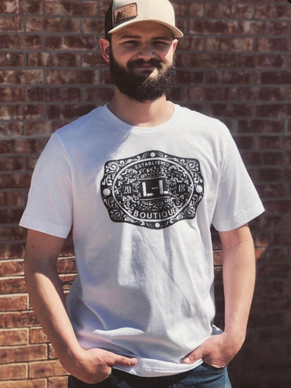 White L-L Logo Tshirt