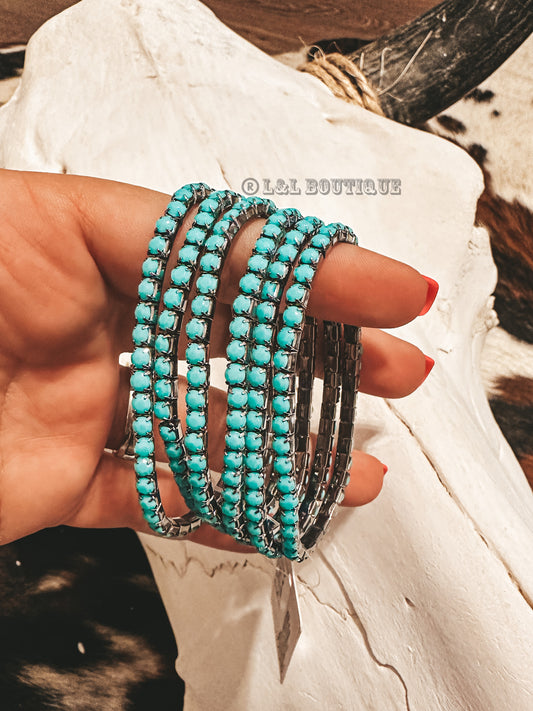 Stacker Turquoise Bracelets