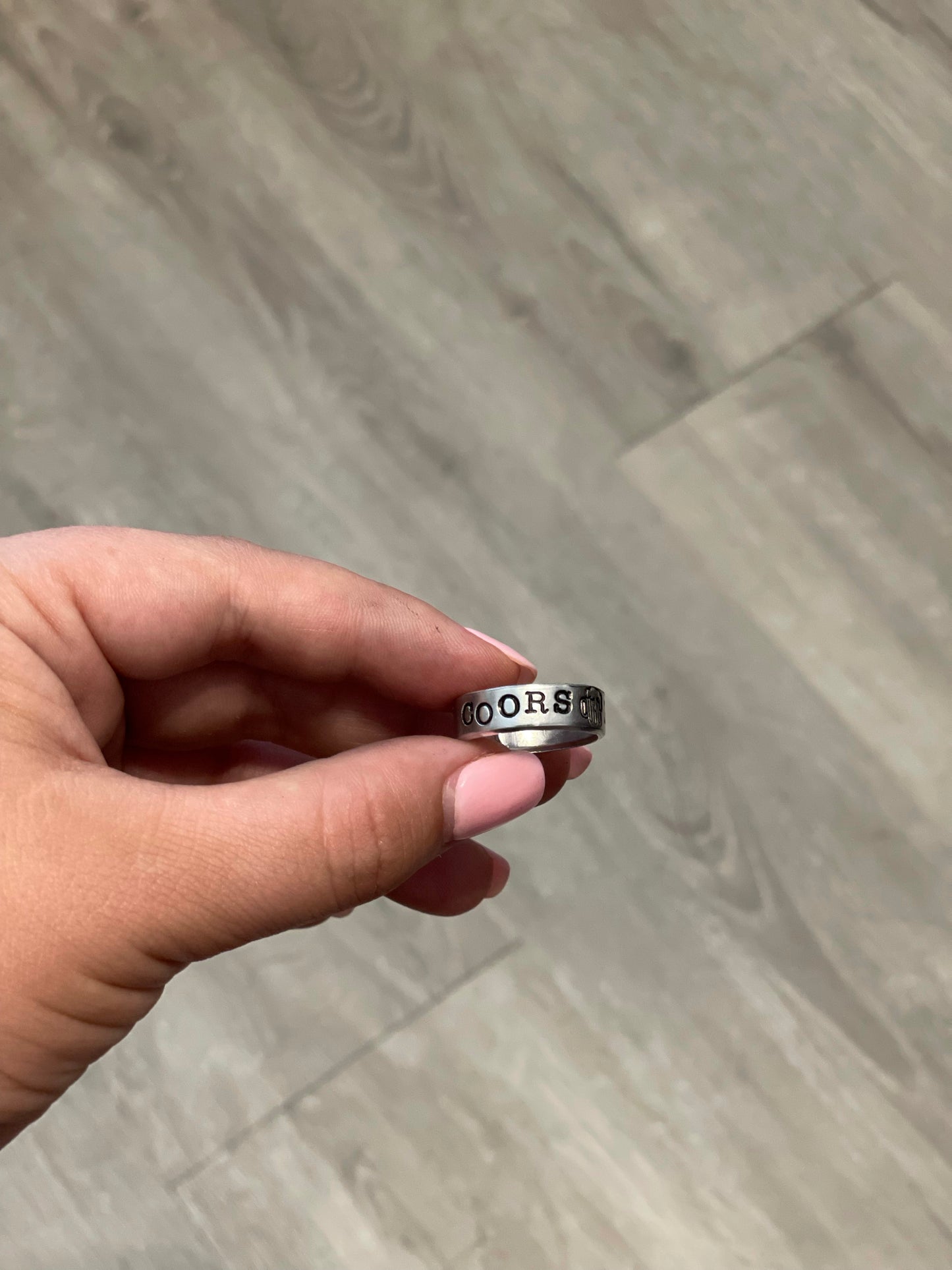 Coors Rodeo Stamped Ring