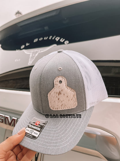 Cowhide Richardson Hat Heather Gray / White