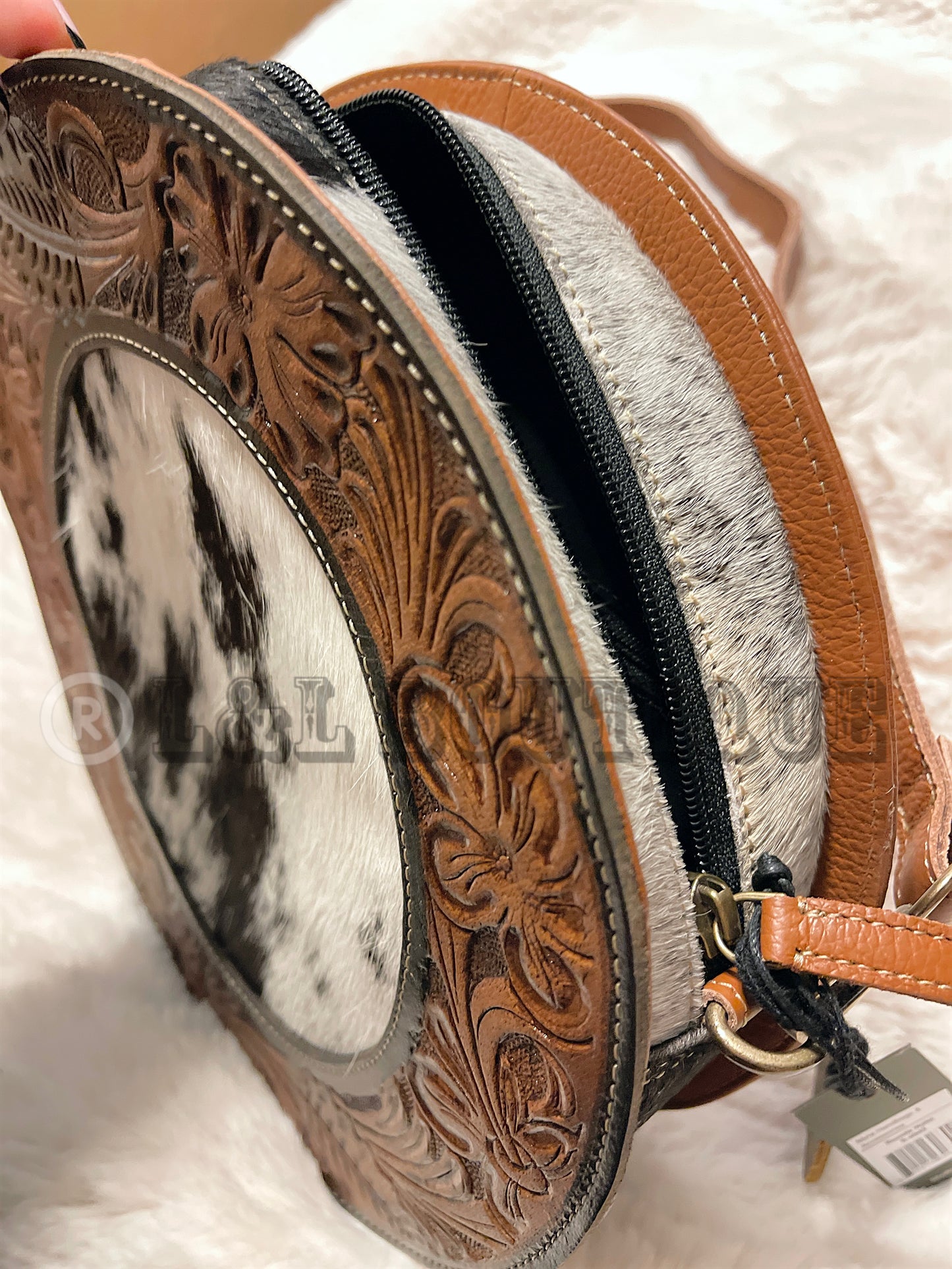 Outer Roundle Cowhide Canteen Crossbody
