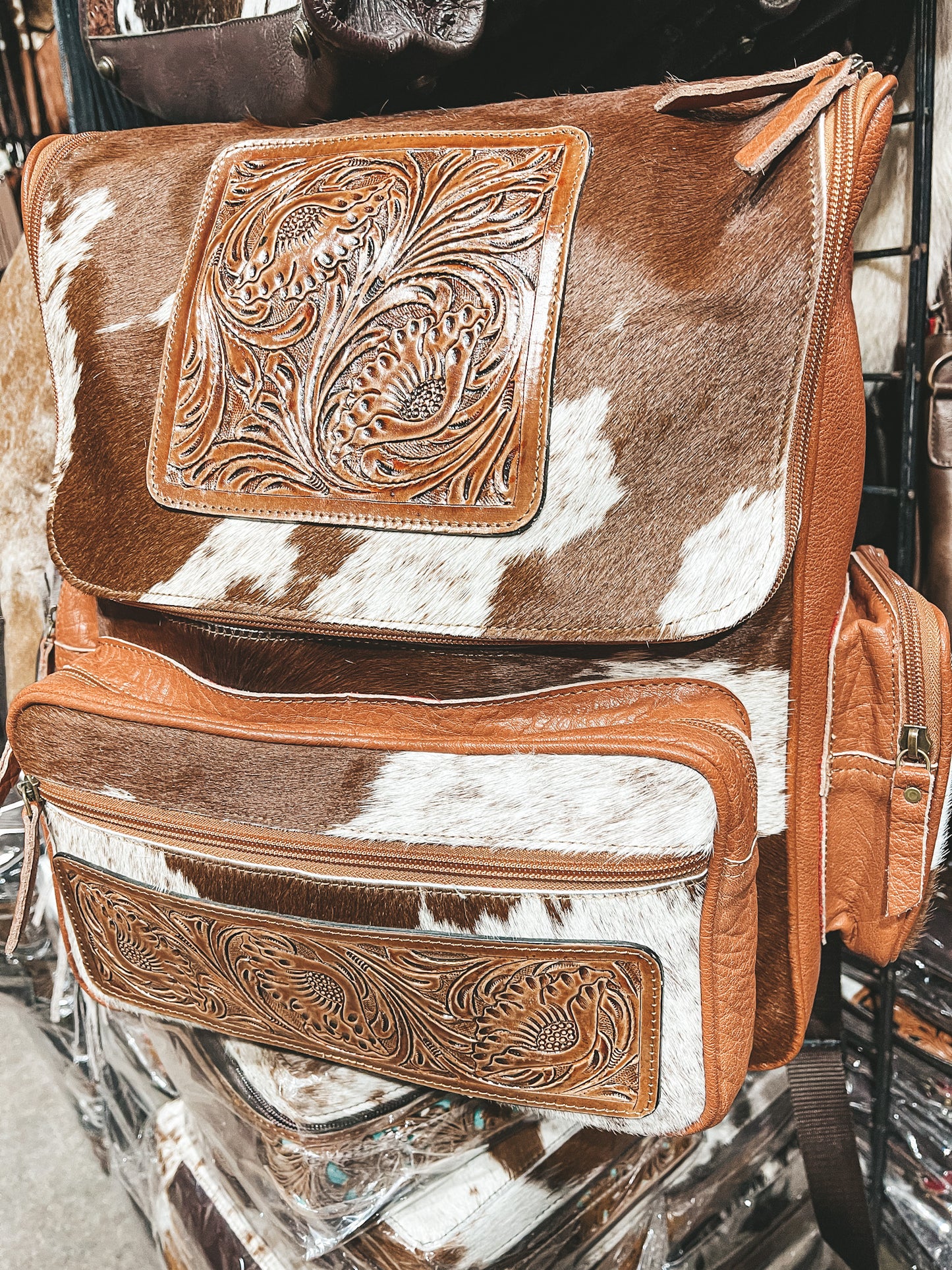 Brown Tooling Backpack