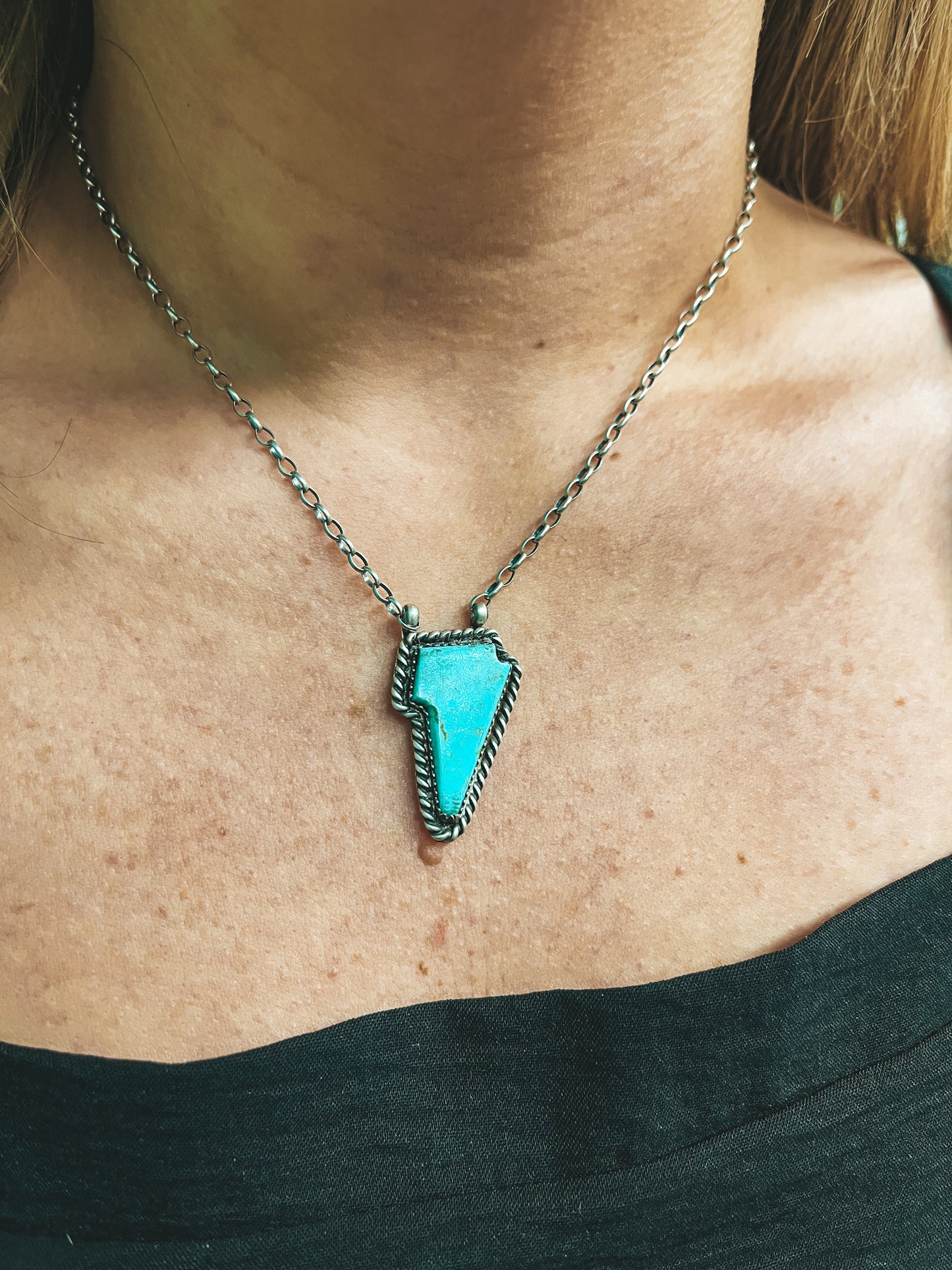 Authentic Turquoise Bolt Necklace